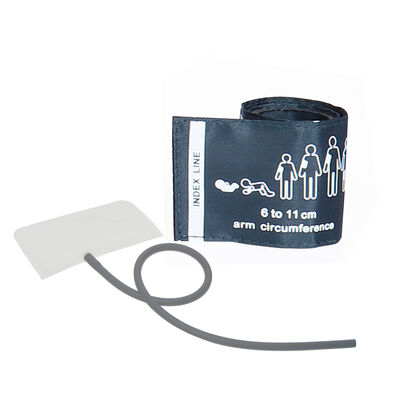خرید NICU آماده نایلون نوزاد قابل استفاده مجدد NIBP Cuff Heavy Duty 6-11cm Single Tube online manufacture