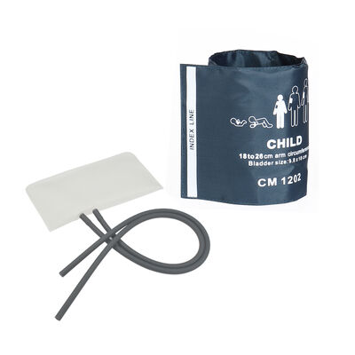 kopen Makkelijk te gebruiken Pediatrisch herbruikbaar NIBP manchet Duurzaam Nylon 18-26cm Dual Tube Kind online manufacture